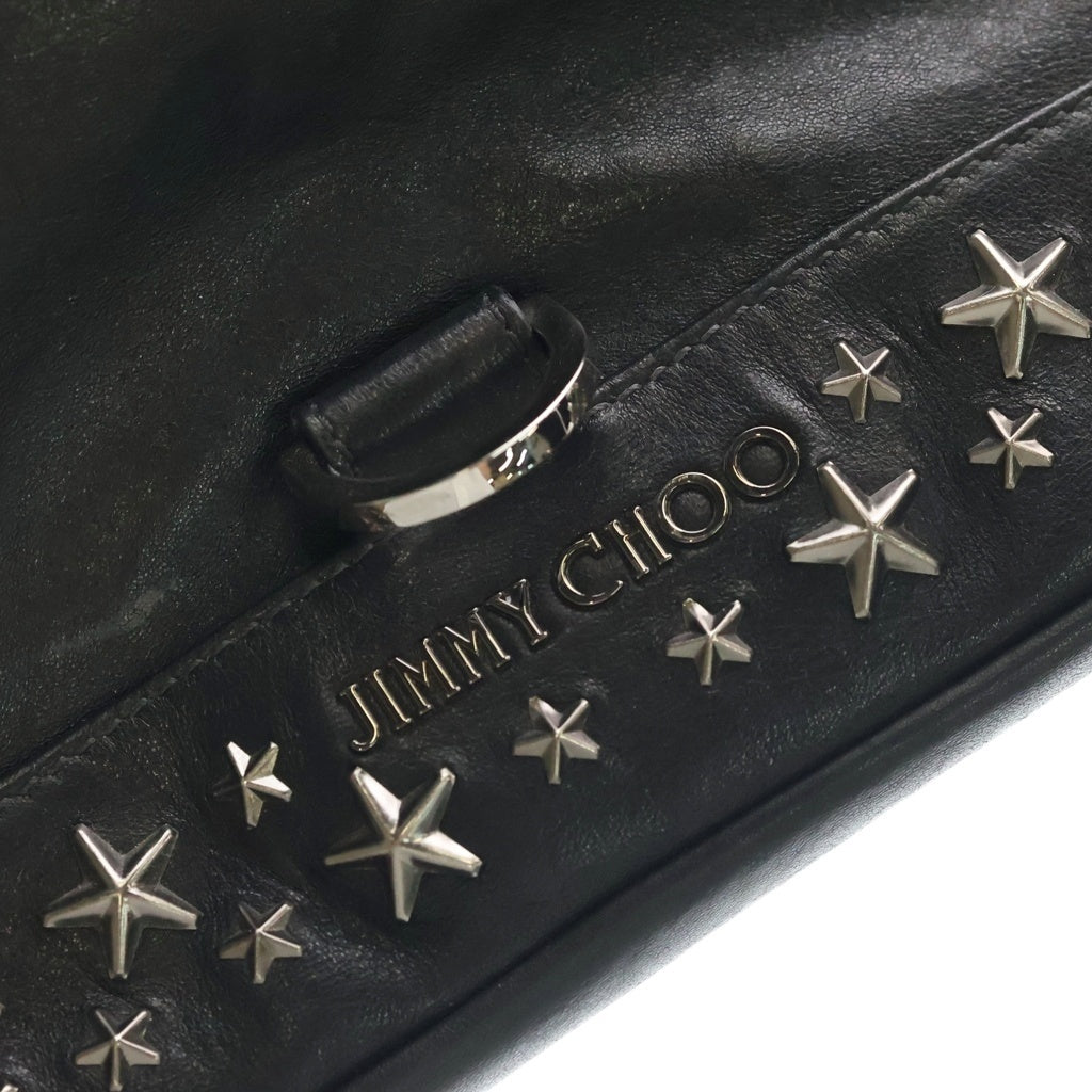 JIMMY CHOO(ジミーチュウ) FITZROY フィッツロイ スタースタッズ バックパック リュック ブラック