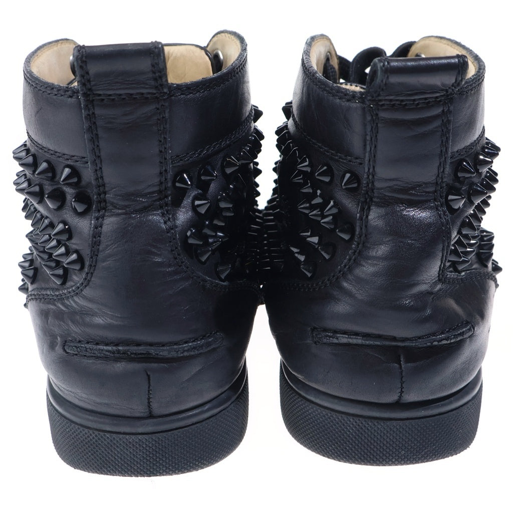 CHRISTIAN LOUBOUTIN(クリスチャンルブタン) Louis Spikes スパイクスタッズ レザー ハイカットスニーカー ブラック