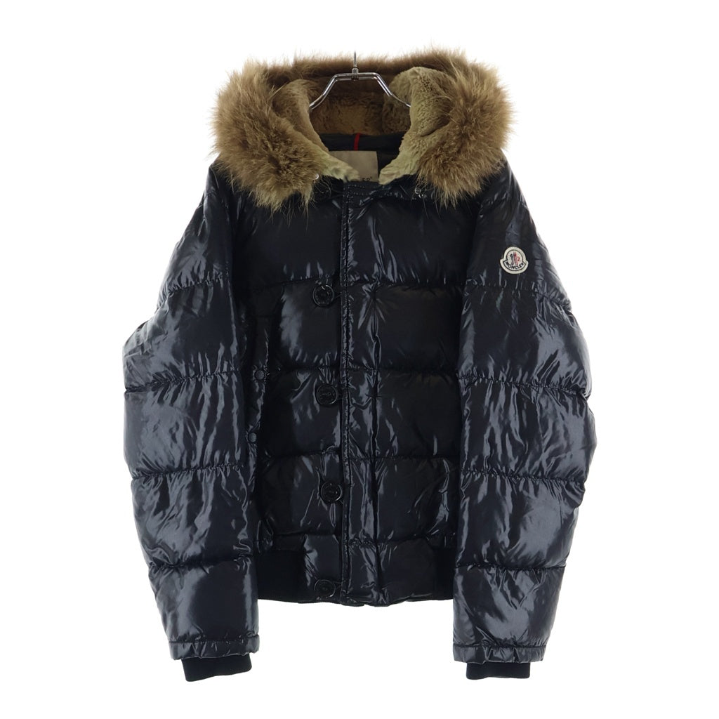 MONCLER(モンクレール) BULGARIE GIUBBOTTO ブルガリ ラビットウール ファー付き ダウンジャケット フーディ ブラック Z7HJ787