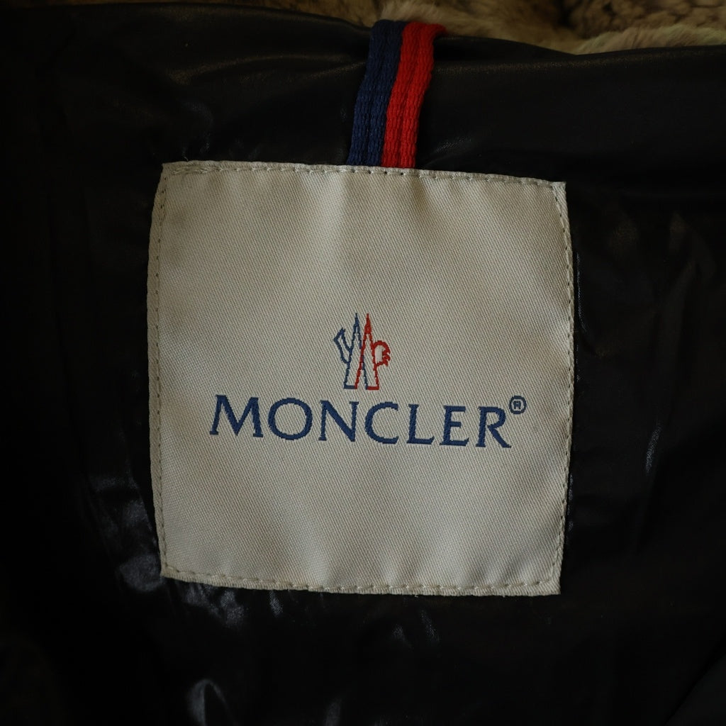 MONCLER(モンクレール) BULGARIE GIUBBOTTO ブルガリ ラビットウール ファー付き ダウンジャケット フーディ ブラック Z7HJ787
