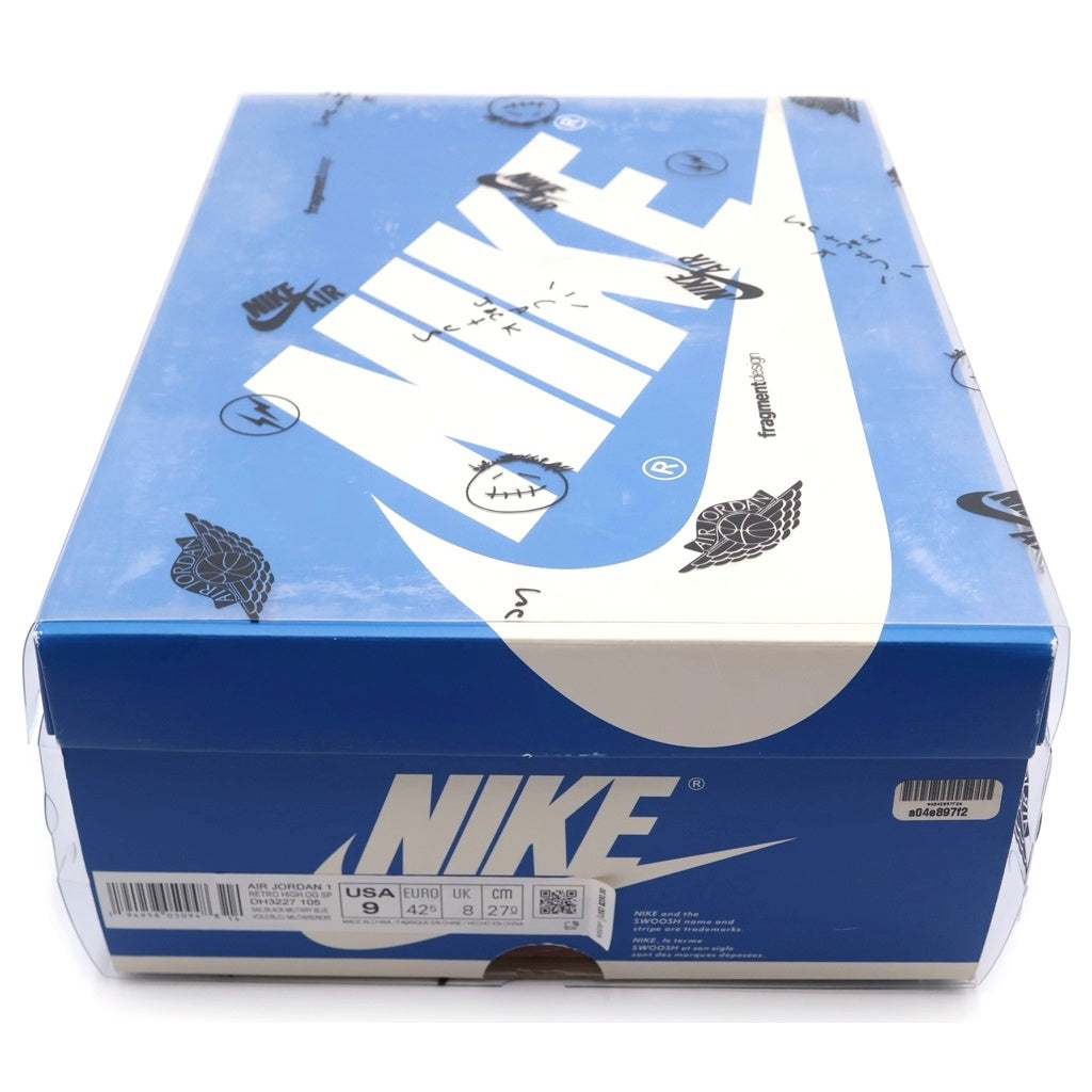 NIKE(ナイキ) ×TRAVIS SCOTT ×FRAGMENT DESIGN AIR JORDAN1 RETRO HIGH OG SP トラヴィススコット フラグメントデザイン エアジョーダン1 ハイカットスニーカー