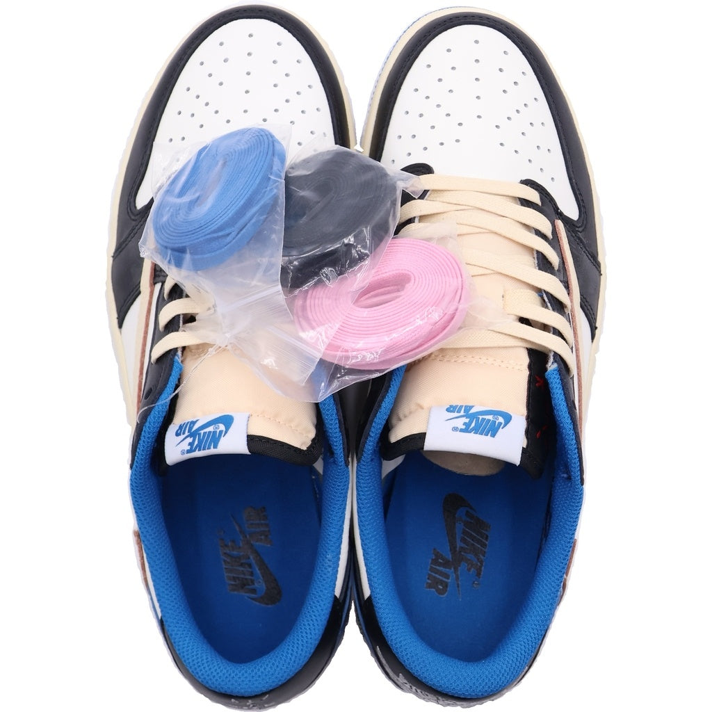 NIKE(ナイキ) ×TRAVIS SCOTT ×FRAGMENT DESIGN AIR JORDAN 1 LOW OG SP トラヴィススコット フラグメント エアジョーダン1 ローカットスニーカー US9/27cm DM7866-140