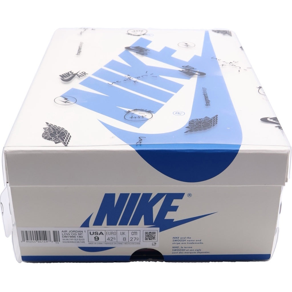 NIKE(ナイキ) ×TRAVIS SCOTT ×FRAGMENT DESIGN AIR JORDAN 1 LOW OG SP トラヴィススコット フラグメント エアジョーダン1 ローカットスニーカー US9/27cm DM7866-140