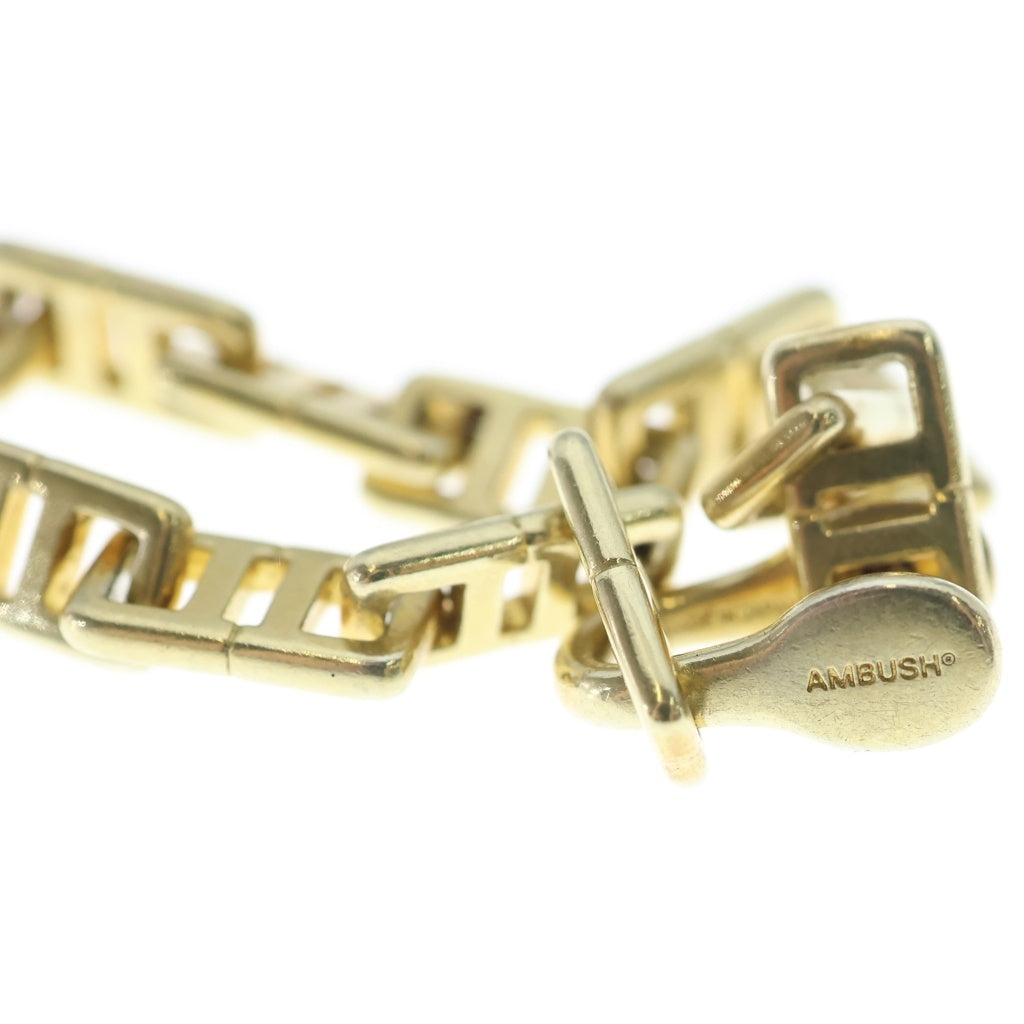 AMBUSH(アンブッシュ) SMALL MONOGRAM CHAIN BRACELET スモールモノグラム チェーンブレスレット ゴールド