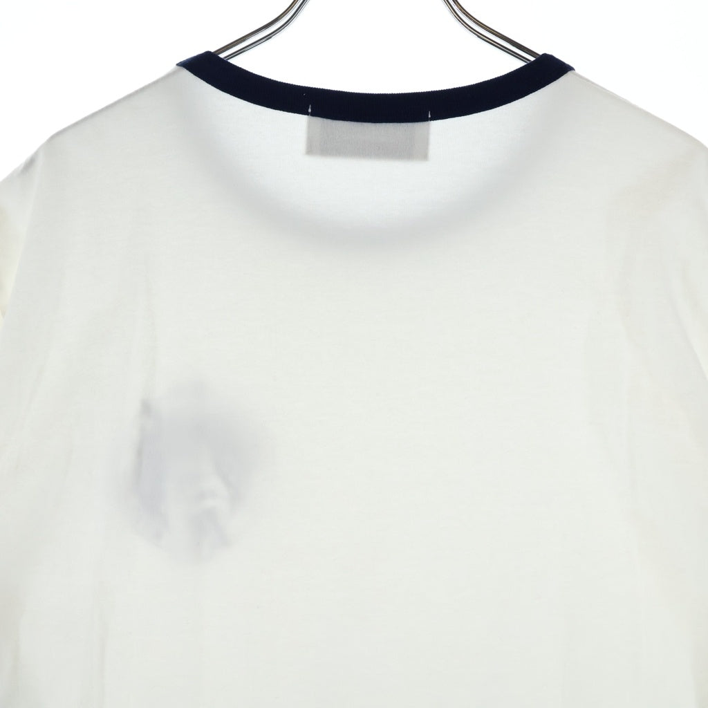 AMBUSH(アンブッシュ) Art Club グラフィック リンガー フロントプリント 半袖Tシャツ カットソー ホワイト 12115326