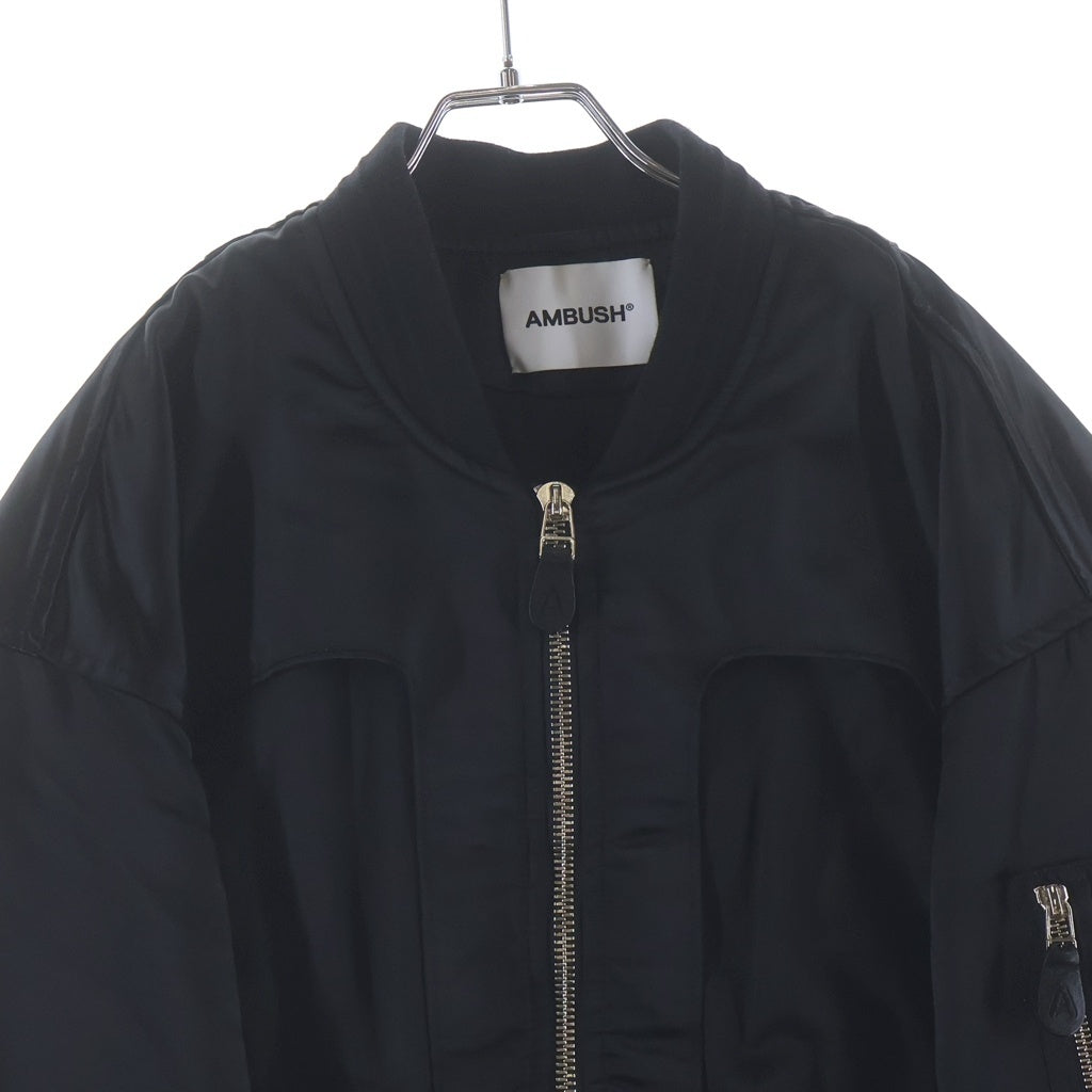 AMBUSH(アンブッシュ) 21AW MA-1 LIGHT PUFF JACKET MA-1 ライトパフ ジャケット ブルゾン ブラック 12112903