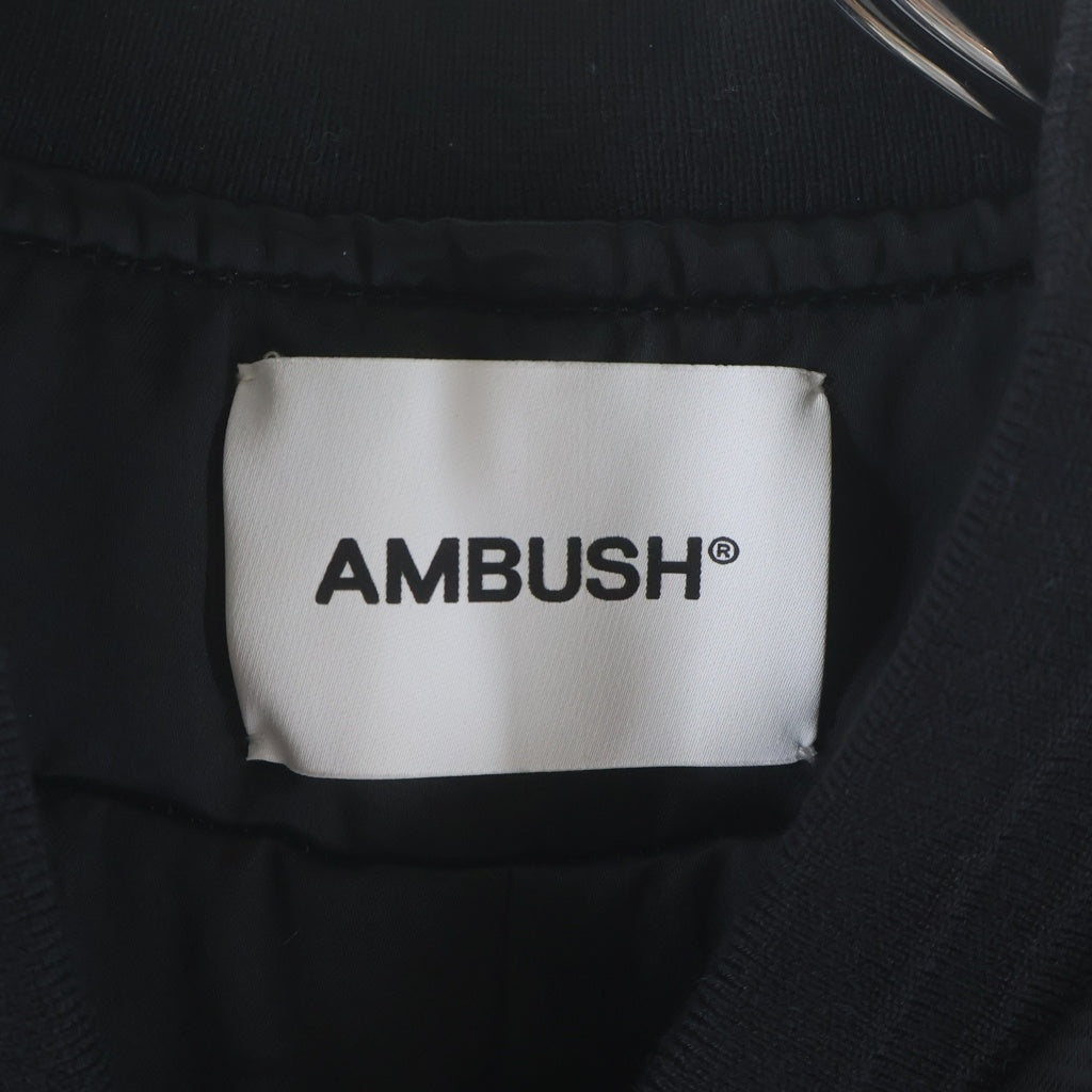 AMBUSH(アンブッシュ) 21AW MA-1 LIGHT PUFF JACKET MA-1 ライトパフ ジャケット ブルゾン ブラック 12112903
