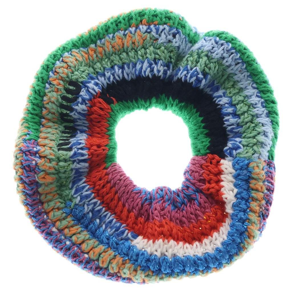 miumiu(ミュウミュウ) Multicolor Crochet Scrunchie マルチカラー クロシェシュシュ マルチ レディース