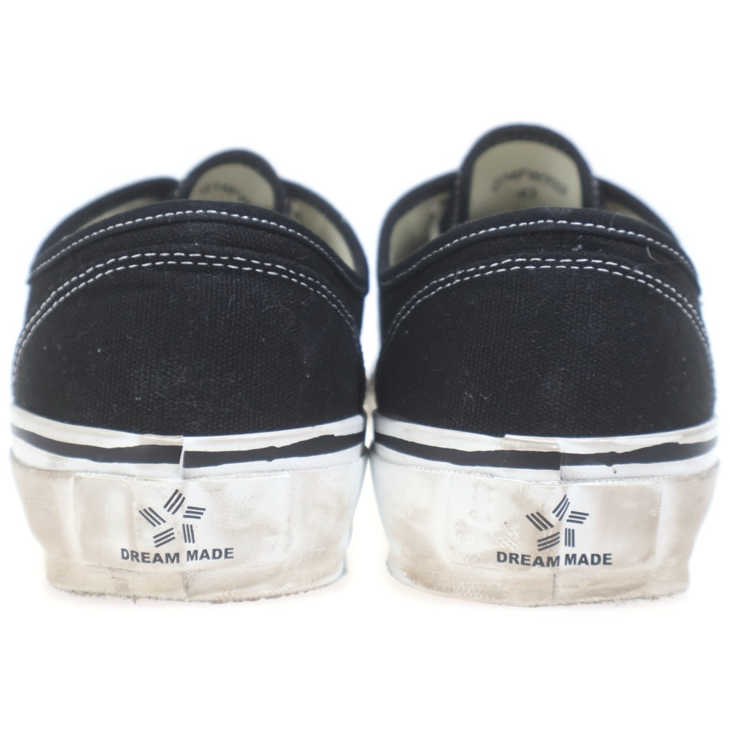 KAMIYA(カミヤ) Herc Fire Pattern Vulcanized Sneaker ファイヤーパターン ローカットスニーカー ブラック G14FW702