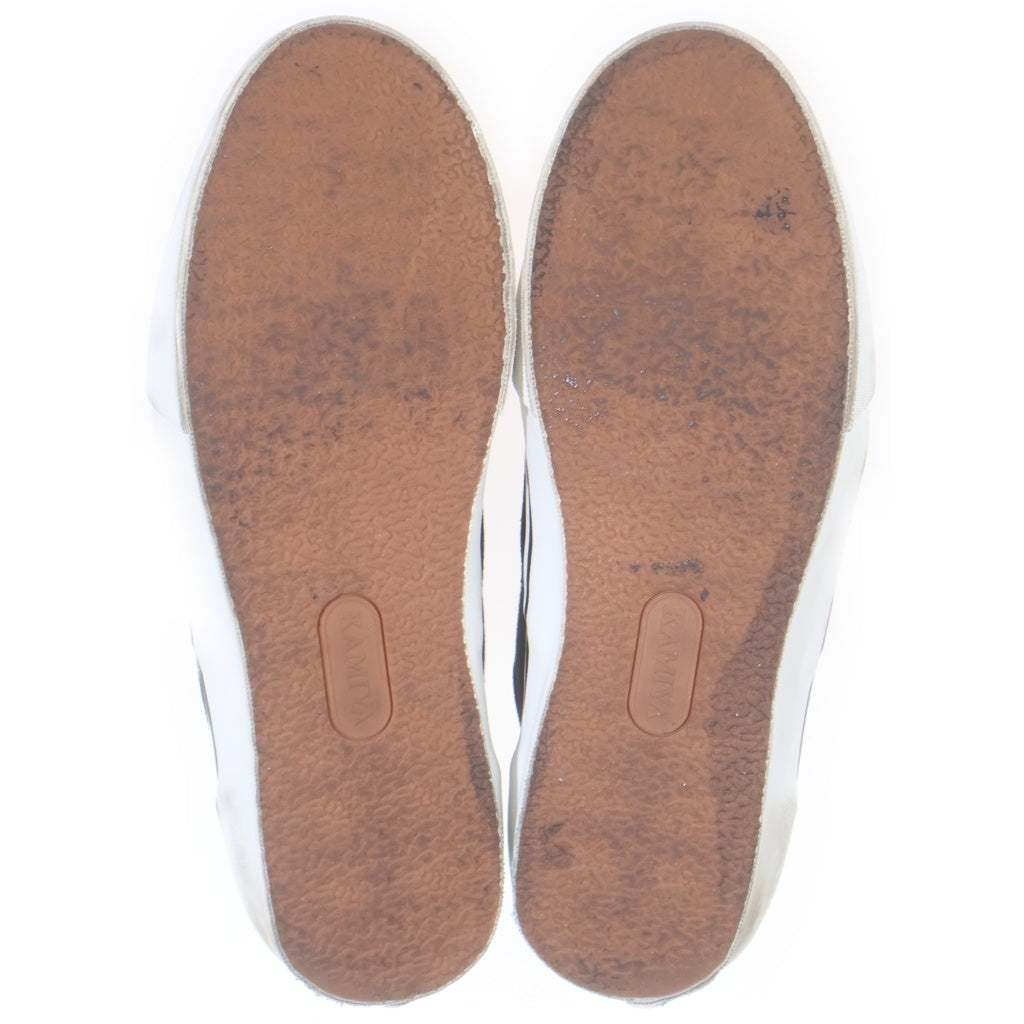 KAMIYA(カミヤ) Herc Fire Pattern Vulcanized Sneaker ファイヤーパターン ローカットスニーカー ブラック G14FW702