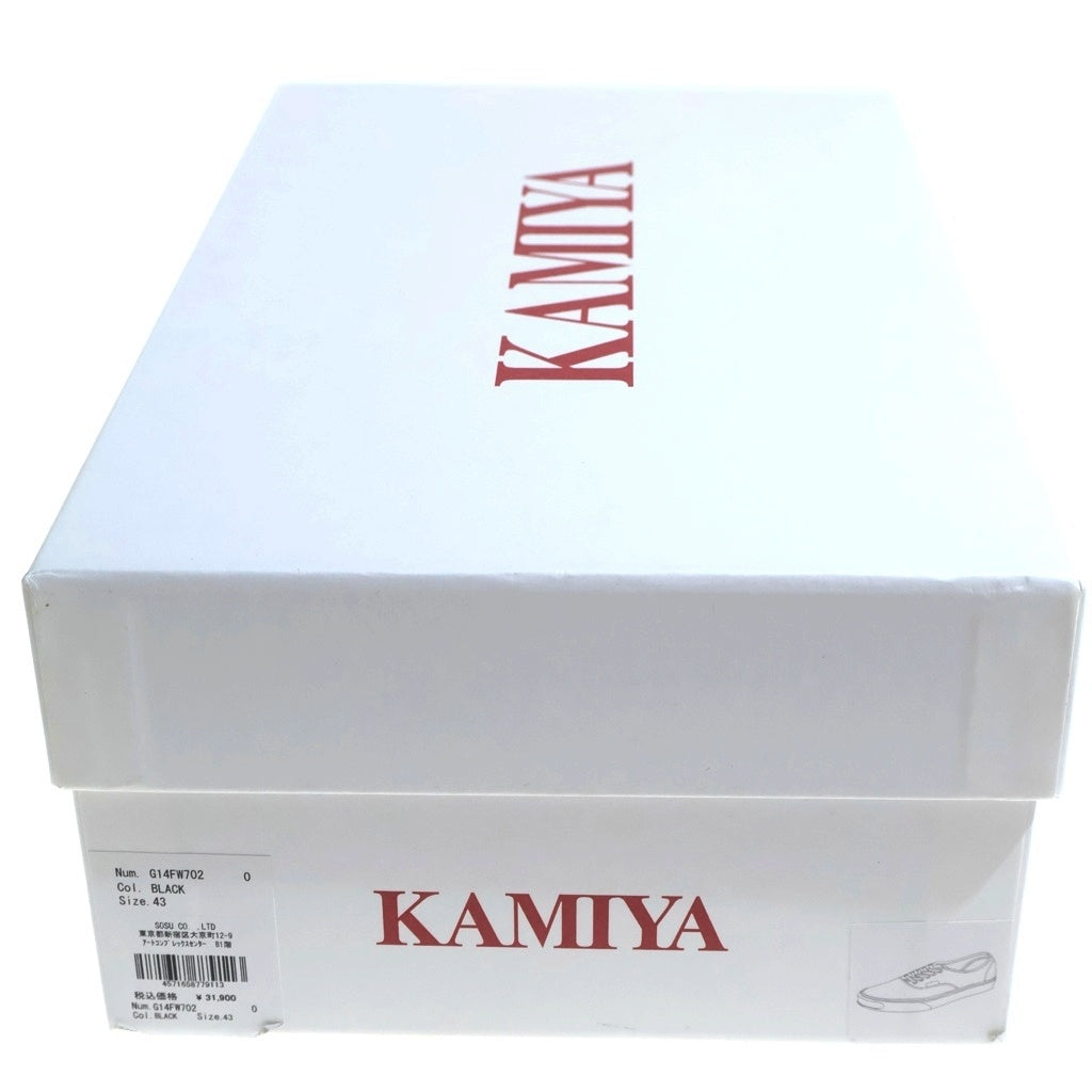 KAMIYA(カミヤ) Herc Fire Pattern Vulcanized Sneaker ファイヤーパターン ローカットスニーカー ブラック G14FW702