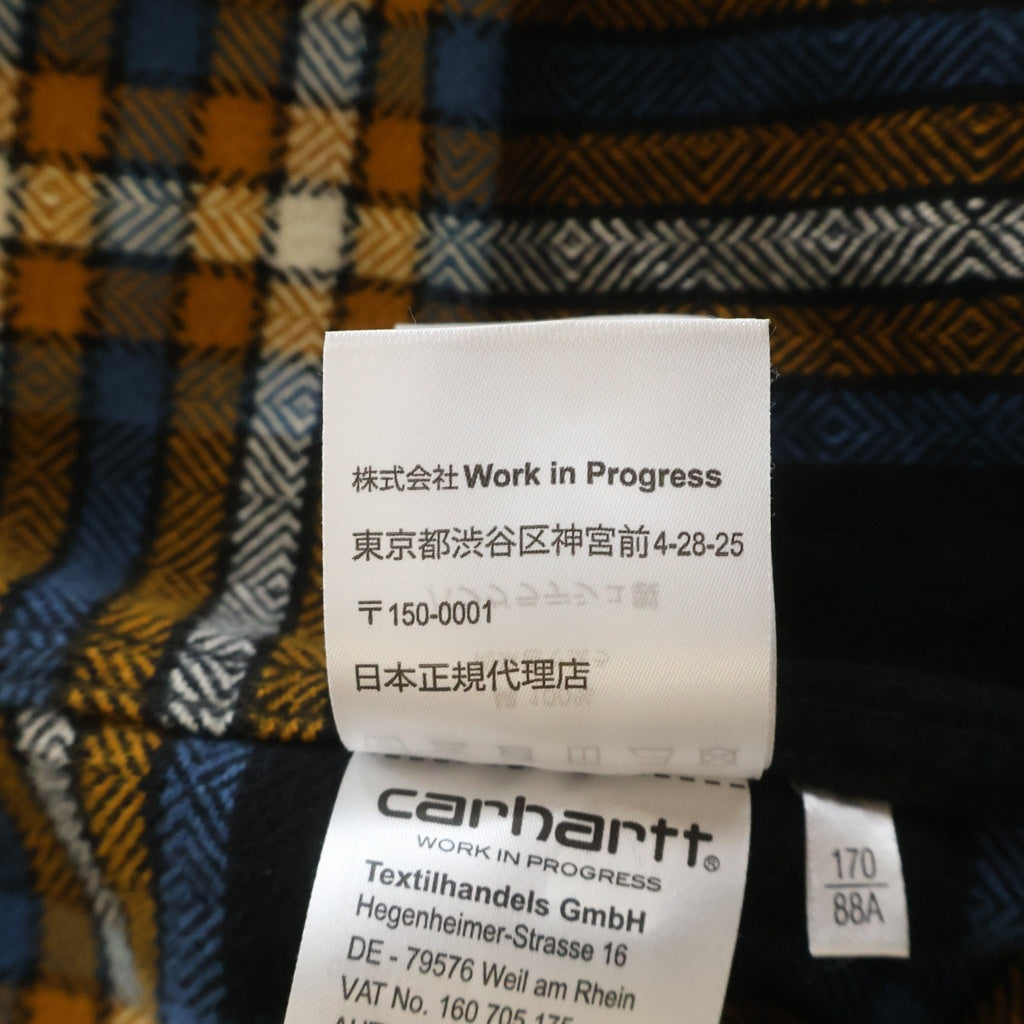 CARHARTT(カーハート) L/S Hawkins Shirt ホーキンス チェック 総柄 長袖 ネルシャツ マルチ