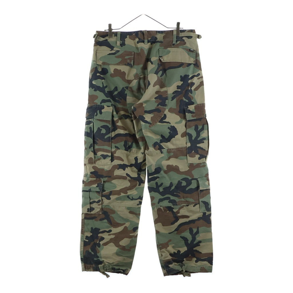 STUSSY(ステューシー) Ripstop Surplus Cargo Pant カモ柄 リップストップ カーゴパンツ カーキ