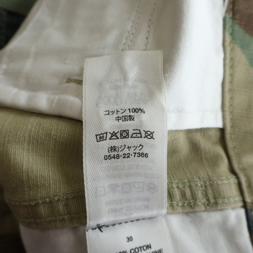 STUSSY(ステューシー) Ripstop Surplus Cargo Pant カモ柄 リップストップ カーゴパンツ カーキ