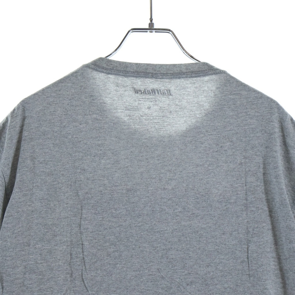 NO BRAND(ノーブランド) Half Baked オフィシャル グラフィックプリント クルーネック 半袖Tシャツ カットソー グレー