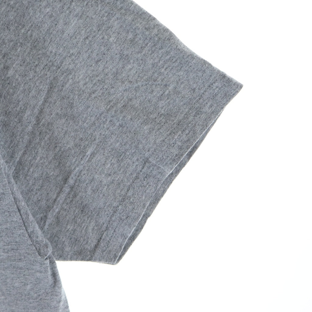 NO BRAND(ノーブランド) Half Baked オフィシャル グラフィックプリント クルーネック 半袖Tシャツ カットソー グレー