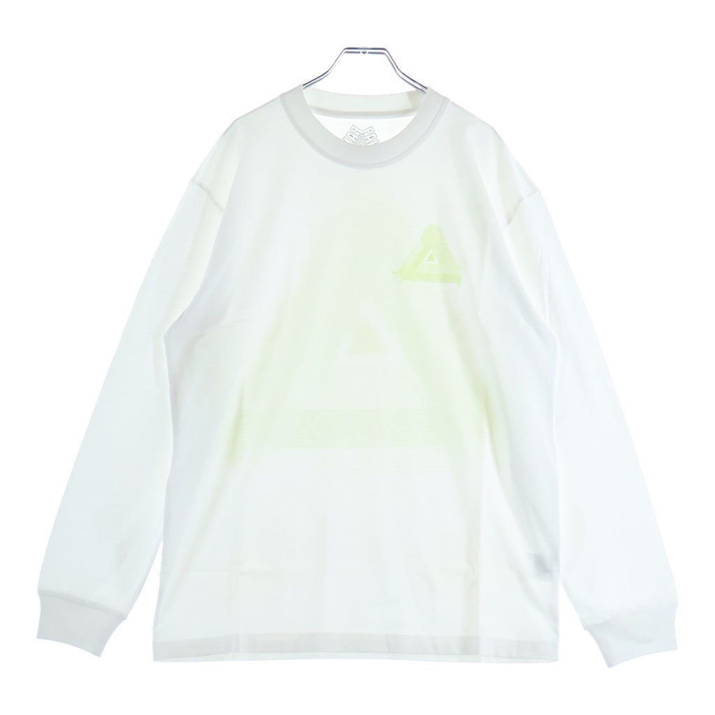 Palace Skateboards(パレススケートボーズ) 18AW SURKIT LONGSLEEVE サーキットロゴ 蓄光 クルーネック ロングスリーブ 長袖Tシャツ カットソー ホワイト P14LS020
