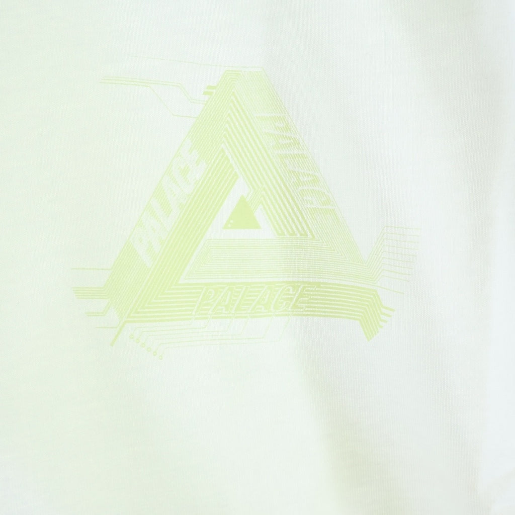 Palace Skateboards(パレススケートボーズ) 18AW SURKIT LONGSLEEVE サーキットロゴ 蓄光 クルーネック ロングスリーブ 長袖Tシャツ カットソー ホワイト P14LS020