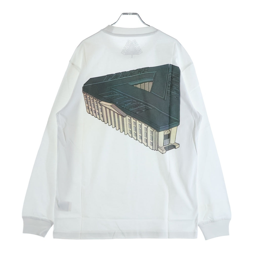 Palace Skateboards(パレススケートボーズ) Palazzo Longsleeve パラッツォ プリント クルーネック 長袖Tシャツ カットソー ホワイト