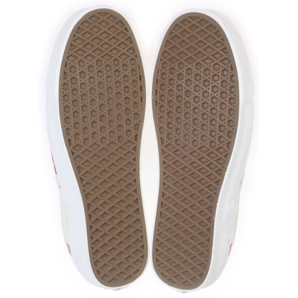 VANS(ヴァンズ) Vault OG Classic Slip-On ボルト チェッカーボード クラシック スリッポン ローカットスニーカー ホワイト/レッド US9.5/27.5cm VN0A32QNP4H