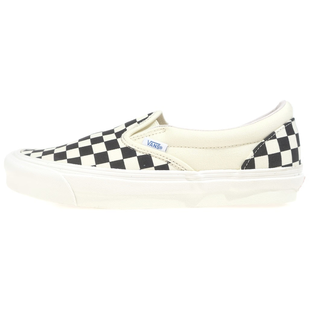 VANS(ヴァンズ) Vault OG Classic Slip-On ボルト チェッカーボード クラシック スリッポン ローカットスニーカー ホワイト/ブラック US9.5/27.5cm VN000UDFF8L