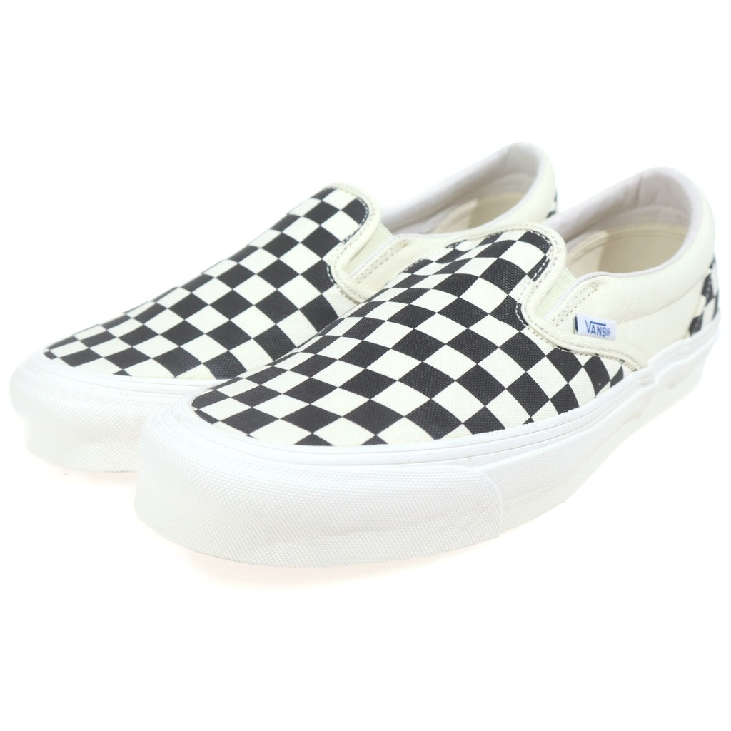 VANS(ヴァンズ) Vault OG Classic Slip-On ボルト チェッカーボード クラシック スリッポン ローカットスニーカー ホワイト/ブラック US9.5/27.5cm VN000UDFF8L