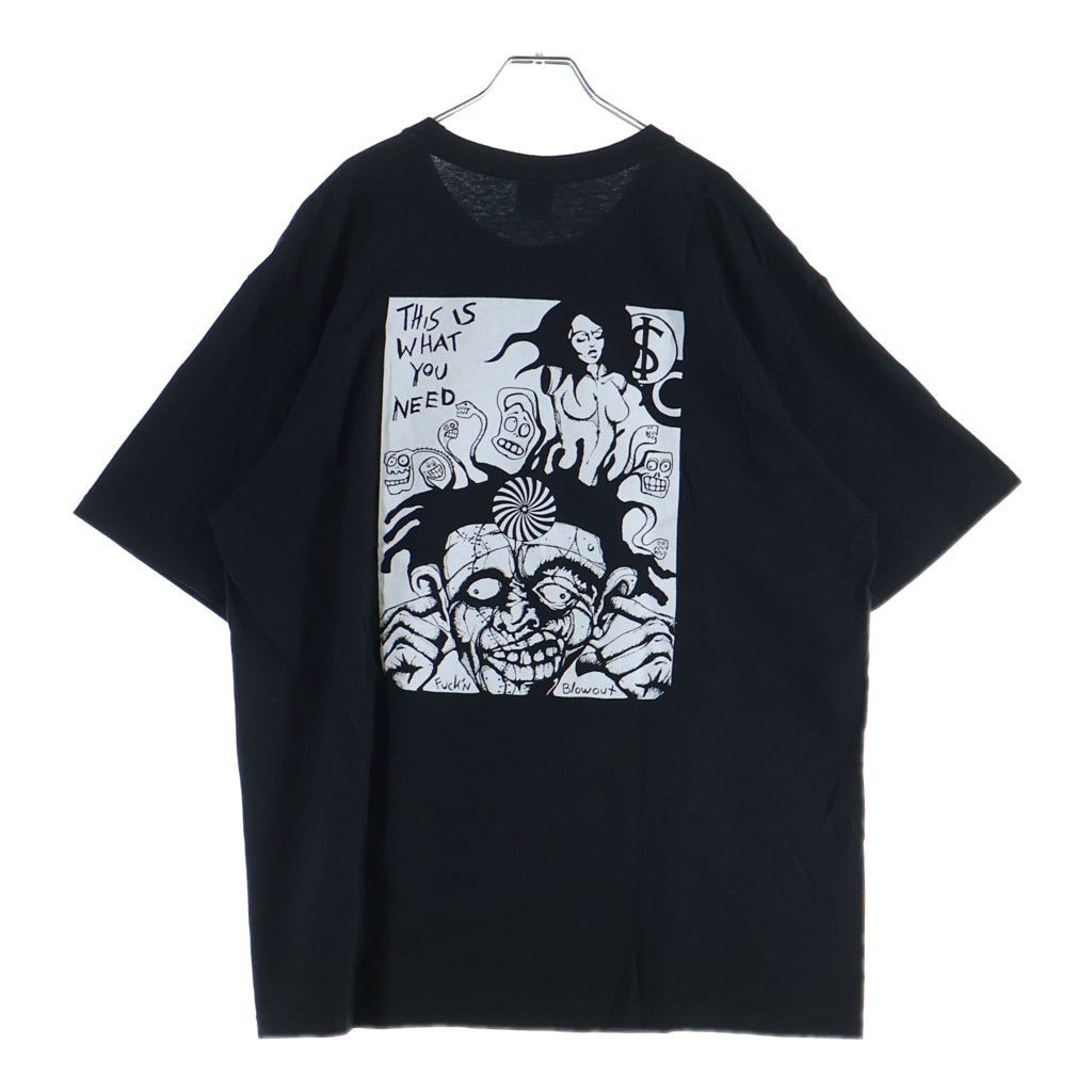 SUPREME(シュプリーム) 25AW Fuckin Blowout Tee ファッキン ブローアウト プリント クルーネック 半袖Tシャツ カットソー ブラック