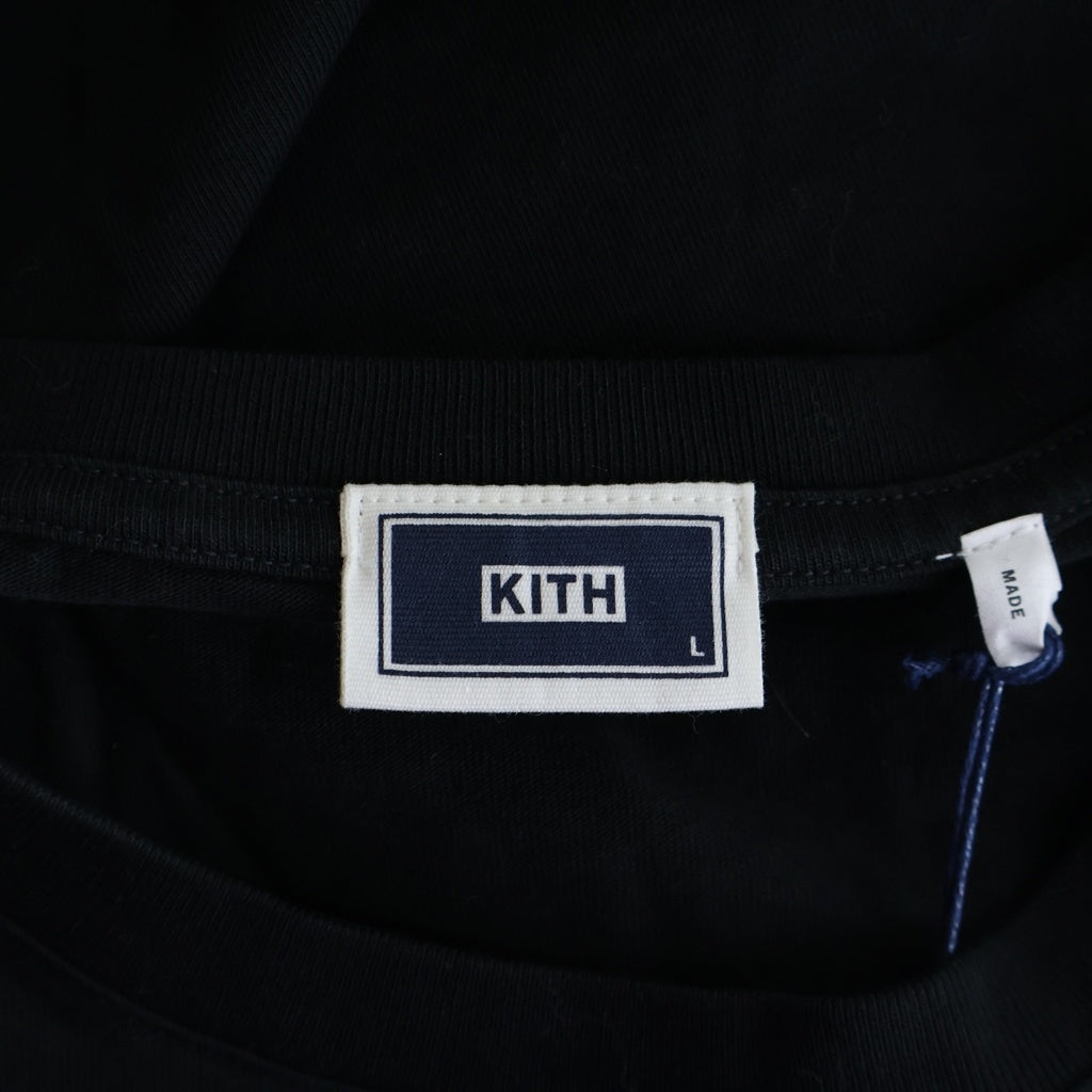 KITH(キス) 22SS × TOM FABIA TRIPTYCH L/S TEE トムファビア フォトプリント クルーネック 長袖Tシャツ カットソー ブラック 22-070-060-0001-3-0