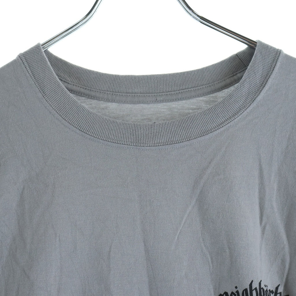 NEIGHBORHOOD(ネイバーフッド) 20AW × MOTORHEAD L/S Tee モーターヘッド グラフィックロゴプリント クルーネック 長袖Tシャツ カットソー グレー