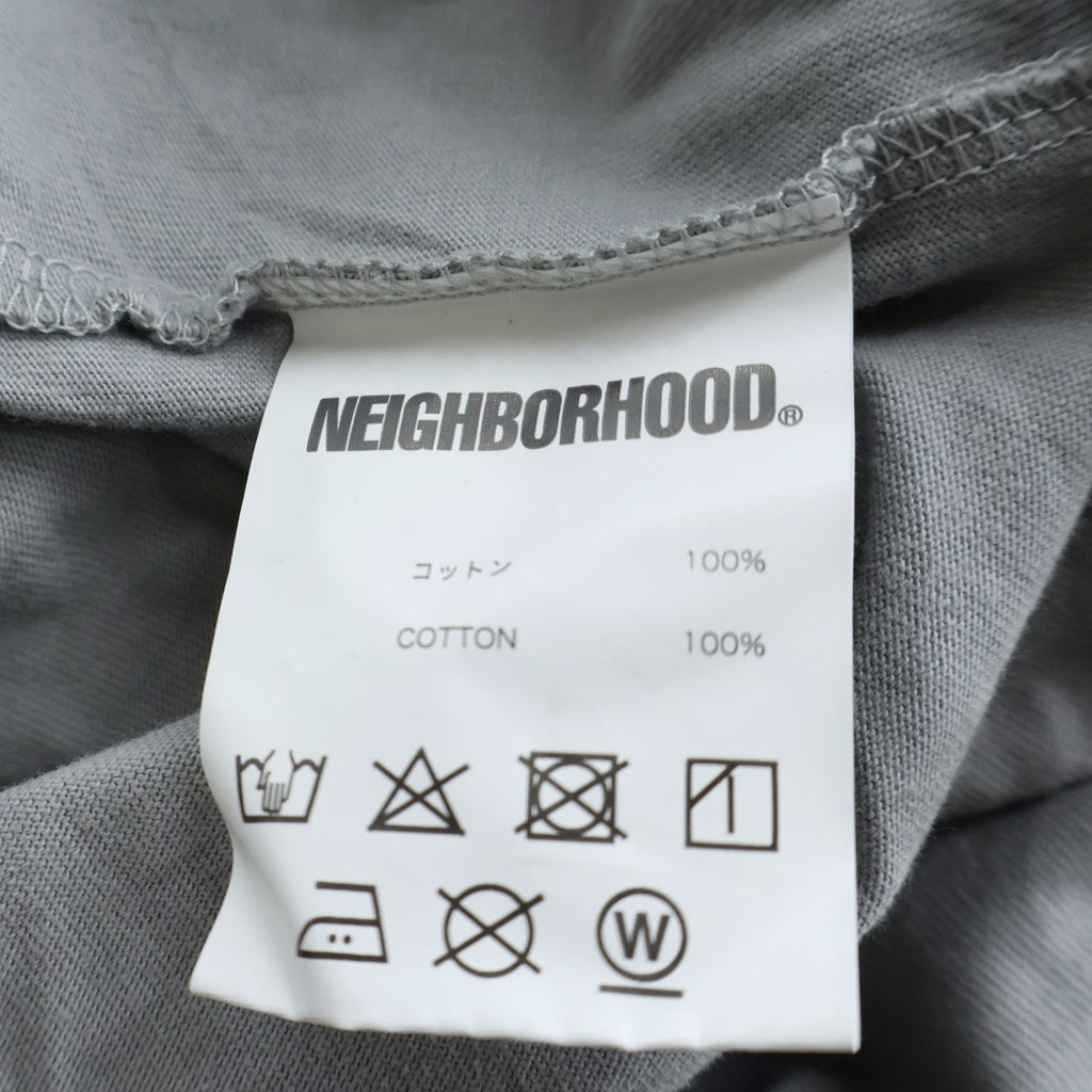 NEIGHBORHOOD(ネイバーフッド) 20AW × MOTORHEAD L/S Tee モーターヘッド グラフィックロゴプリント クルーネック 長袖Tシャツ カットソー グレー