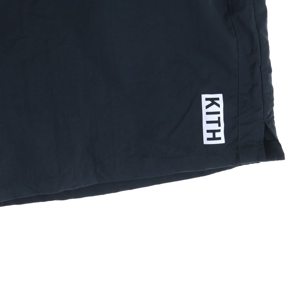 KITH(キス) × NIKE × New York Knicks ナイキ ニューヨークニックス フロントロゴ ナイロンショーツ ハーフパンツ ブラック CZ3764-010