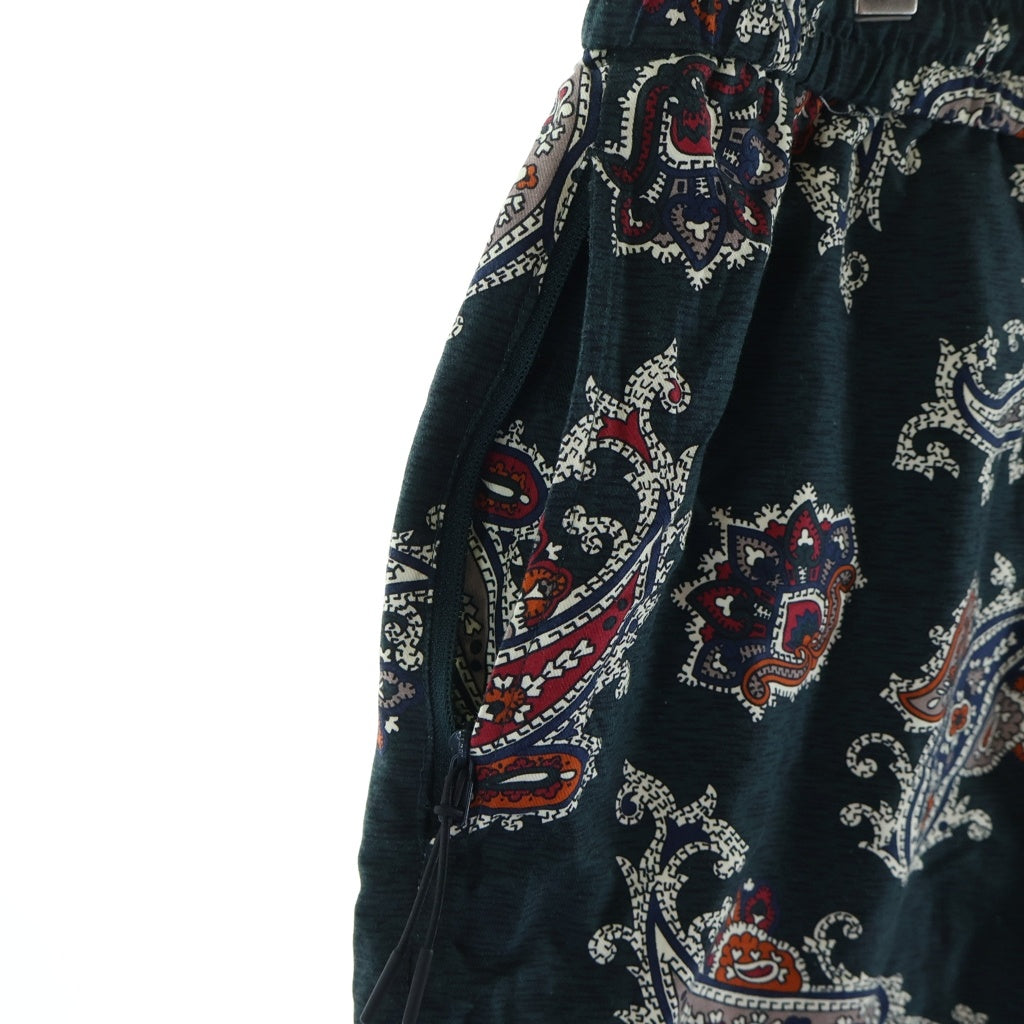 KITH(キス) 21SS Silk Cotton Printed Active Shorts ペイズリー柄 シルクショーツ ハーフパンツ グリーン 21-032-060-0012-2-0
