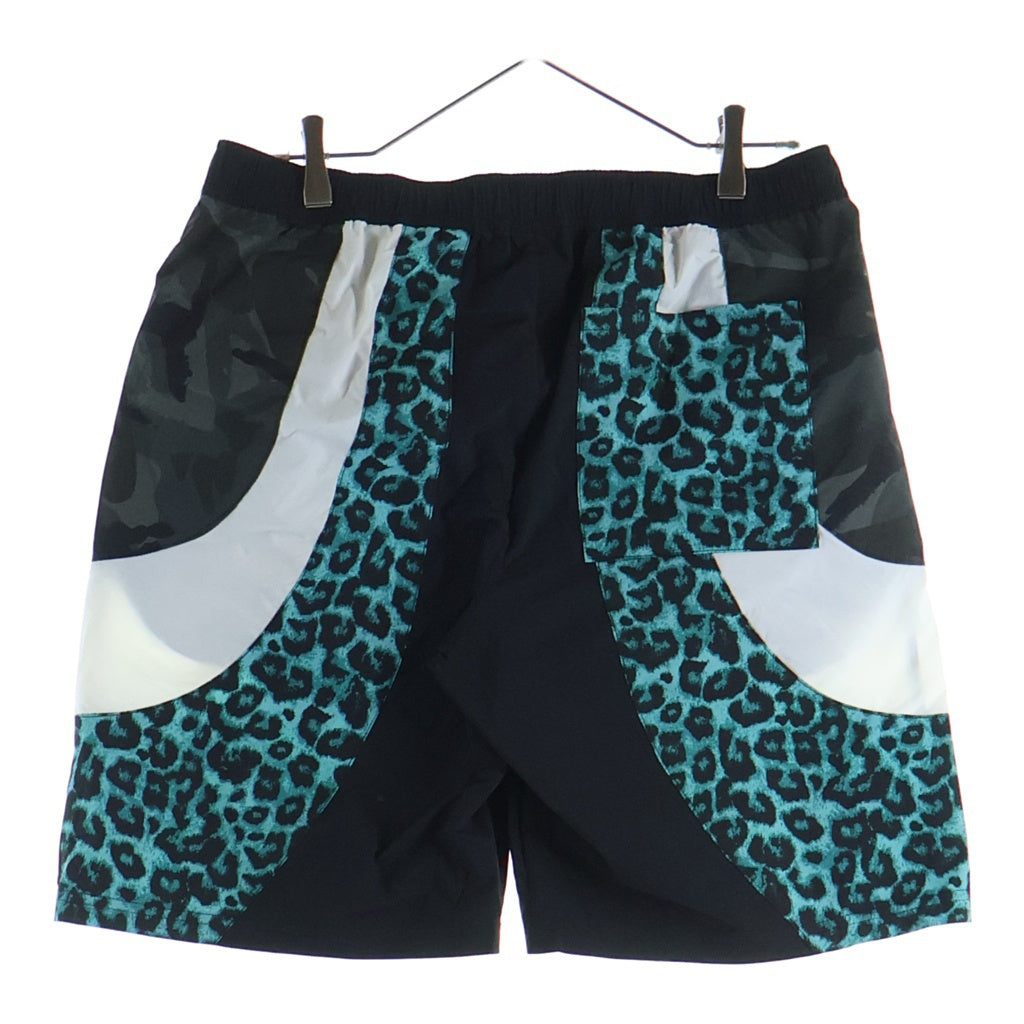 F.C.R.B./F.C.Real Bristol/FCRB(エフシーアールビー/エフシーレアルブリストル) MULTI PATTERN SHORTS マルチパターン ナイロンショーツ ハーフパンツ ブラック/グリーン FCRB-220038