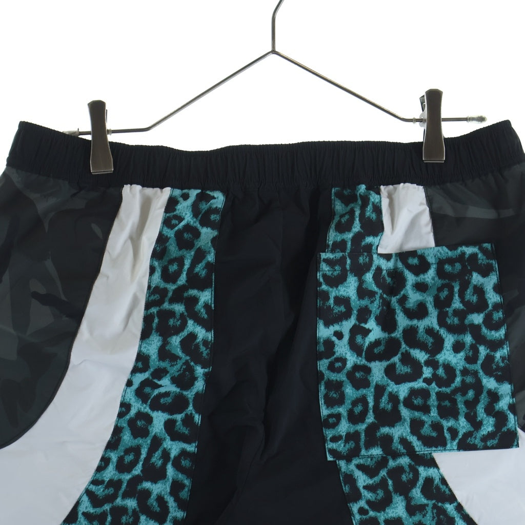 F.C.R.B./F.C.Real Bristol/FCRB(エフシーアールビー/エフシーレアルブリストル) MULTI PATTERN SHORTS マルチパターン ナイロンショーツ ハーフパンツ ブラック/グリーン FCRB-220038