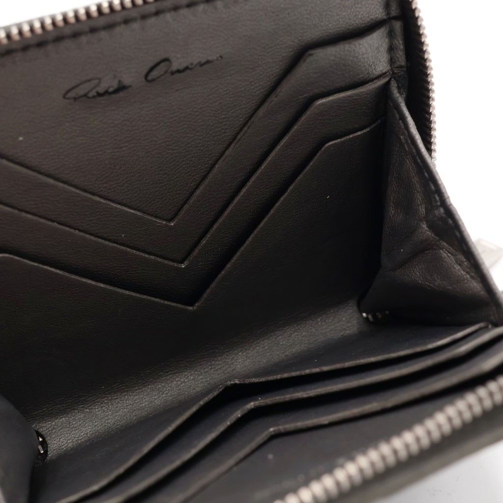 Rick Owens(リックオウエンス) ピラルク 二つ折り財布 ラウンドジップ