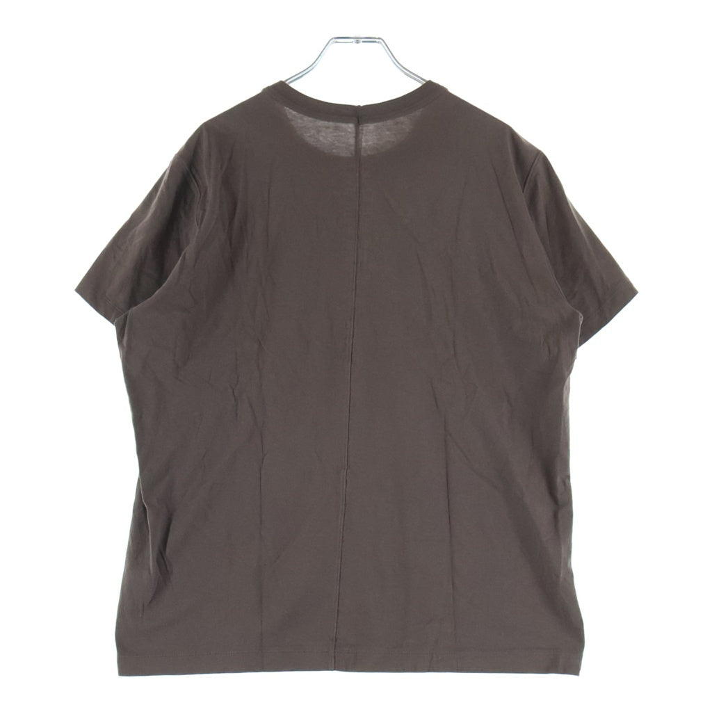 Rick Owens(リックオウエンス) Level クルーネック 半袖Tシャツ カットソー ブラウン RU02B2265-JA