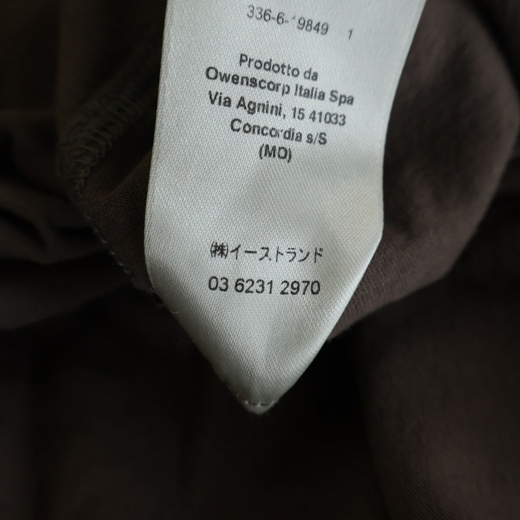 Rick Owens(リックオウエンス) Level クルーネック 半袖Tシャツ カットソー ブラウン RU02B2265-JA