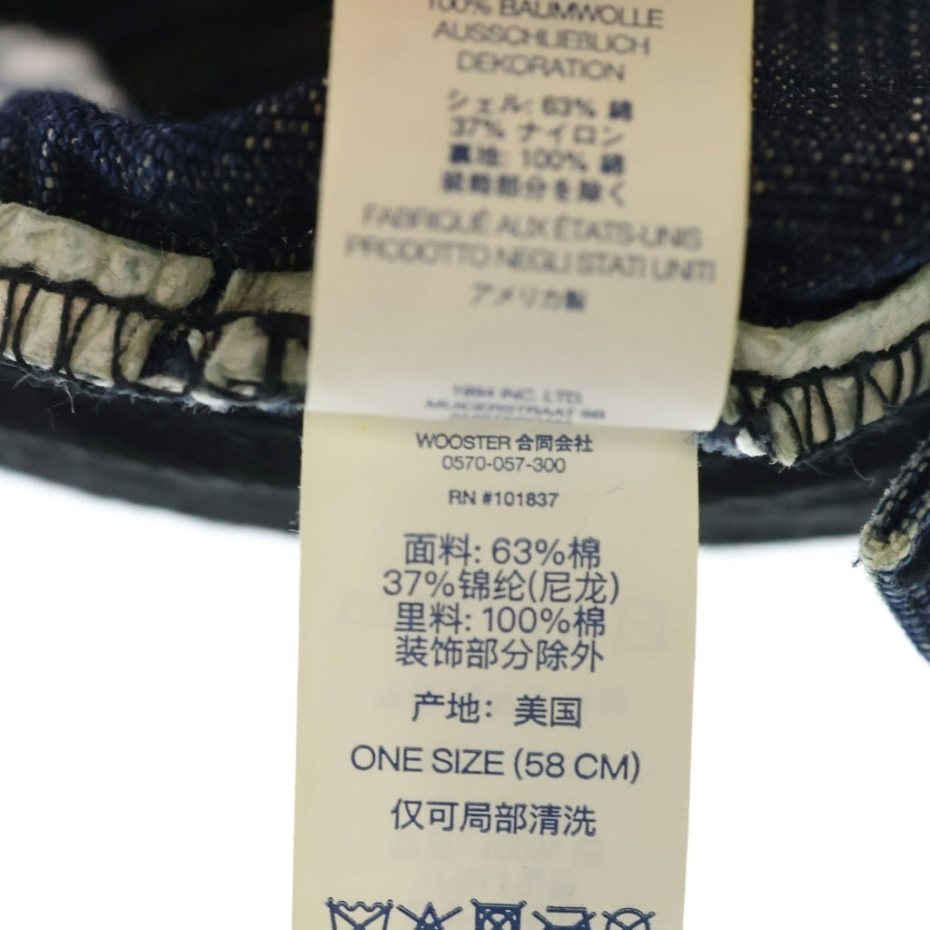 SUPREME(シュプリーム) 25SS Cordura Denim S Logo 6-Panel コーデュラ デニム Sロゴ 6パネル ベースボールキャップ インディゴ