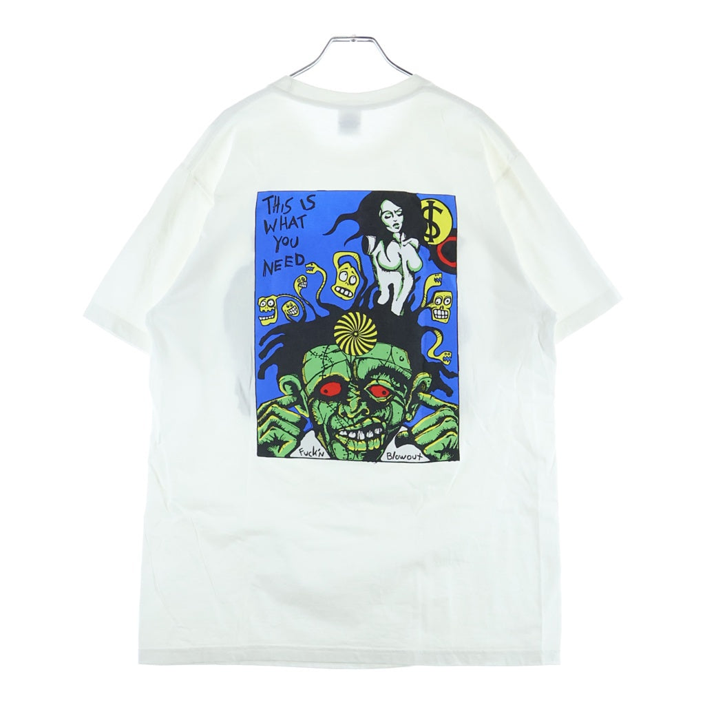 SUPREME(シュプリーム) 25AW Fuckin Blowout Tee ファッキンブロウアウト 両面プリント 半袖Tシャツ カットソー ホワイト