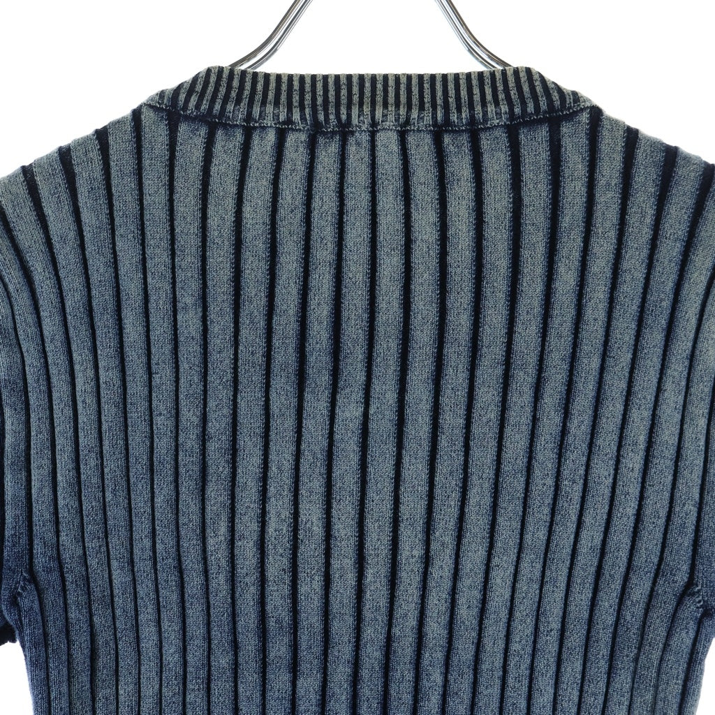 DIESEL(ディーゼル) 23SS M-ANAHEIM メタルロゴプレート ショート ニットセーター インディゴ A05767 レディース