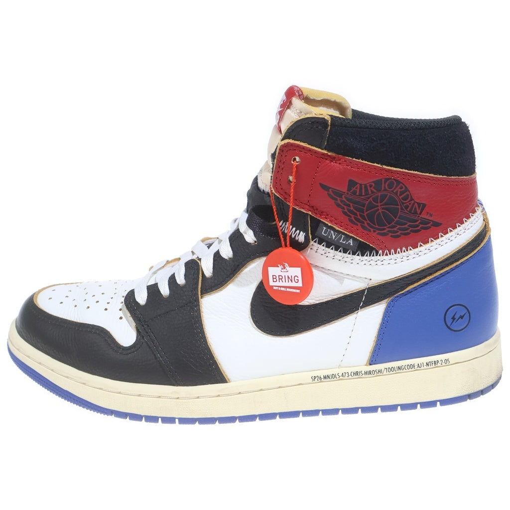 NIKE(ナイキ) ×Fragment Design ×UNION AIR JORDAN 1 HIGH OG フラグメントデザイン ユニオン エアジョーダン1 ハイカットスニーカー マルチ US10/28cm IO7847-002