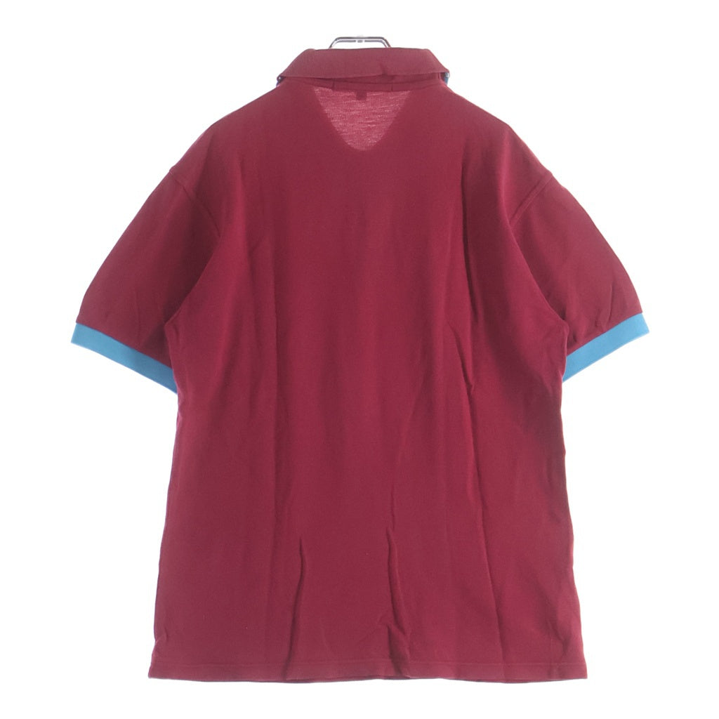 FRED PERRY(フレッドペリー) ×COMME des GARCONS コムデギャルソン CDGロゴ刺繍 半袖ポロシャツ レッド S16300