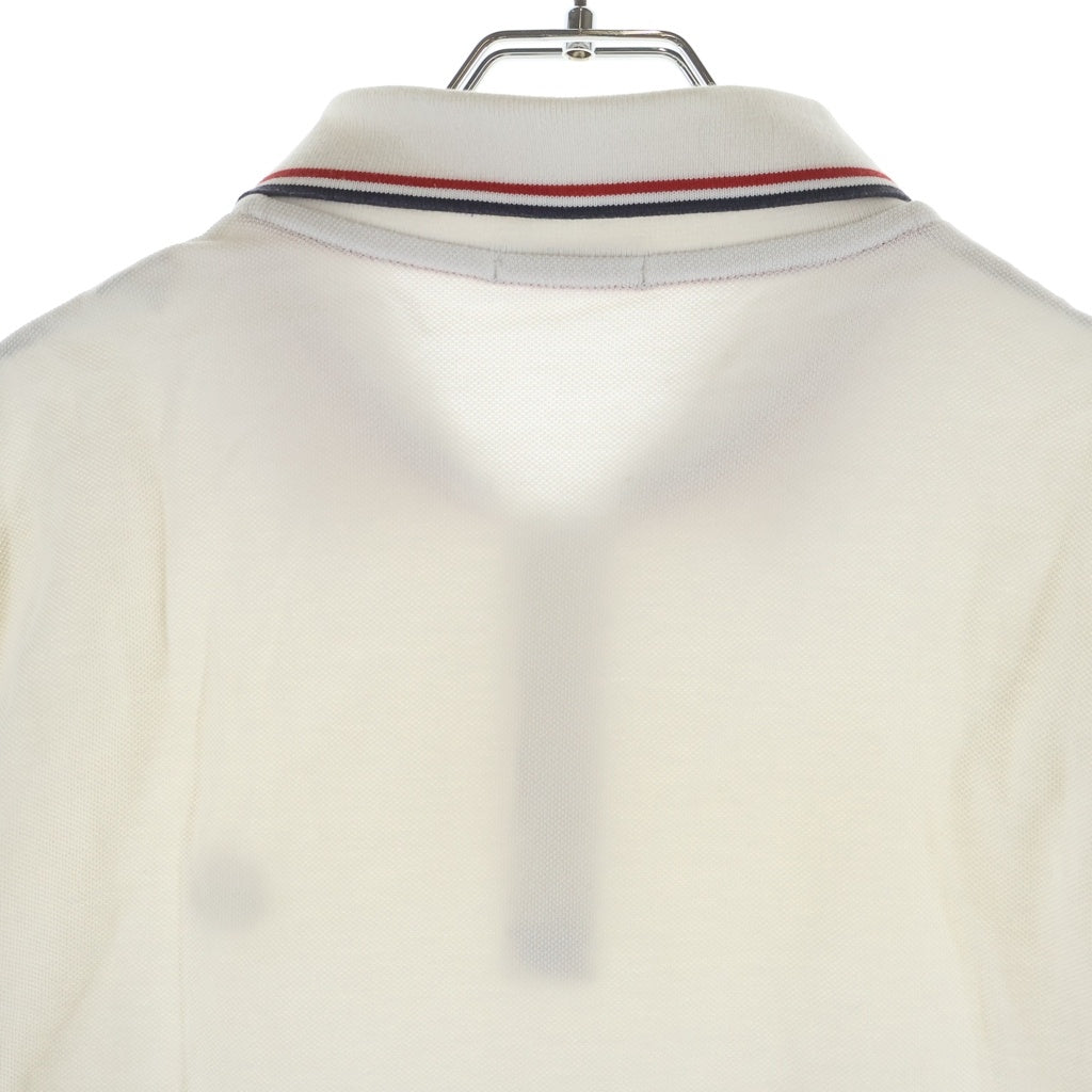 MONCLER(モンクレール) 17SS MAGLIA POLO MANICA ロゴパッチ コットン 半袖 ポロシャツ ホワイト C10918345600 84556