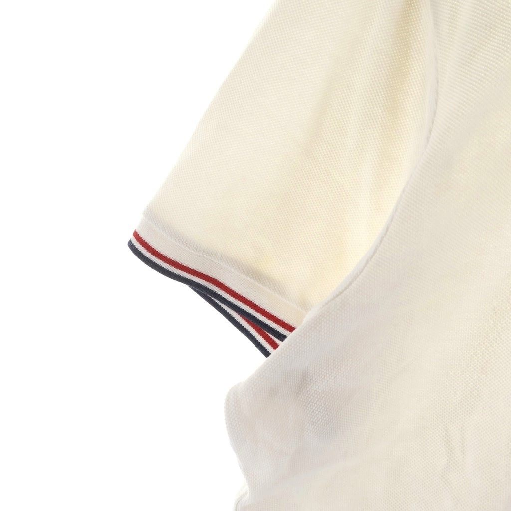 MONCLER(モンクレール) 17SS MAGLIA POLO MANICA ロゴパッチ コットン 半袖 ポロシャツ ホワイト C10918345600 84556