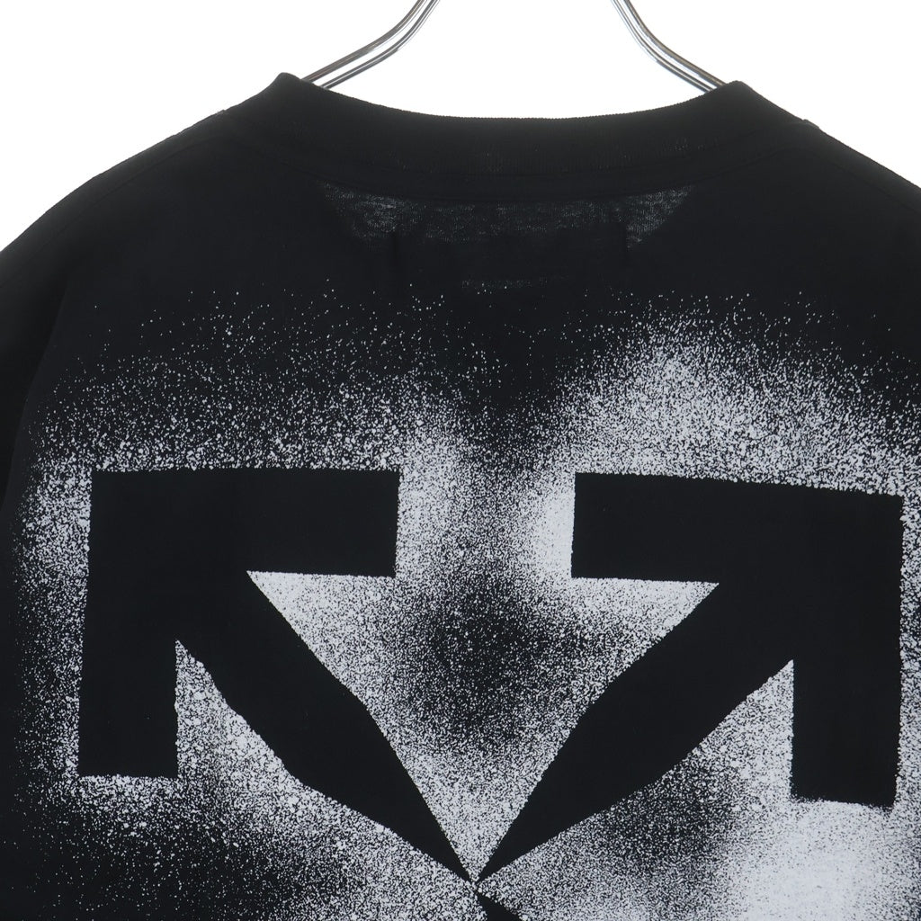 OFF-WHITE(オフホワイト) バックアロー 両面プリント 半袖Tシャツ カットソー ブラック OMAA027E20JER006