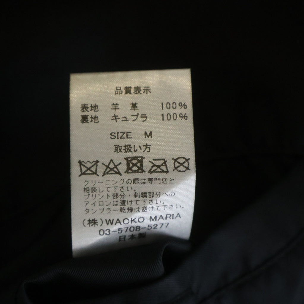 WACKO MARIA(ワコマリア) 22AW ×THE BLACK EYE PATCH Leather Bomber