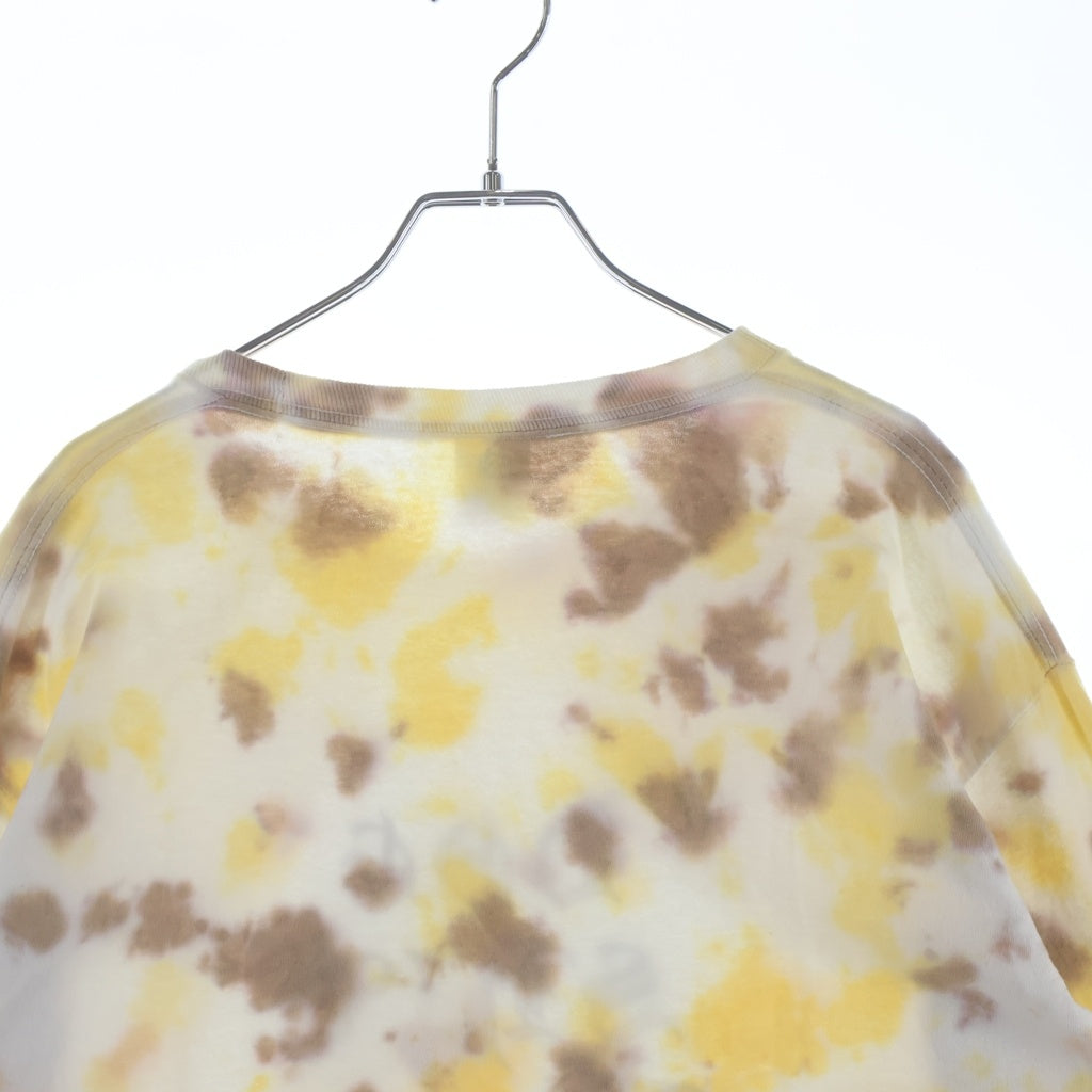 NO BRAND(ノーブランド) exodus brand(エクソダスブランド) DOGSHIT TIE DYE LONGSLEEVE T SHIRT ドッグシット フロントプリント タイダイ 長袖 Tシャツ カットソー マルチ