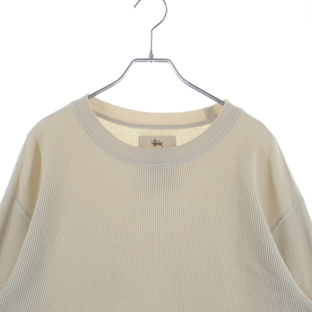 STUSSY(ステューシー) ワッフル サーマル 長袖Tシャツ カットソー アイボリー