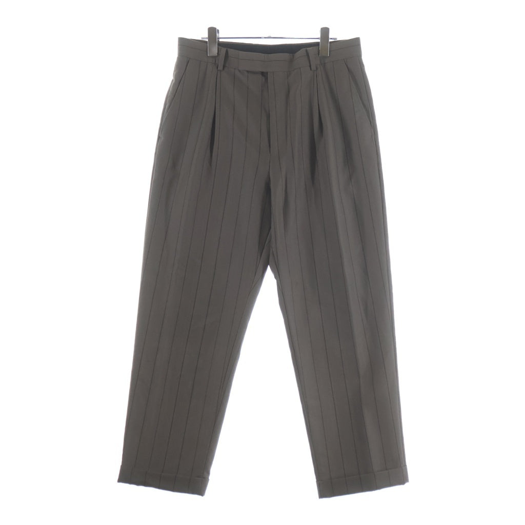 WACKO MARIA(ワコマリア) DOUBLE PLEATED TROUSERS ダブルプリーツドトラウザーズパンツ スラックス ベージュ