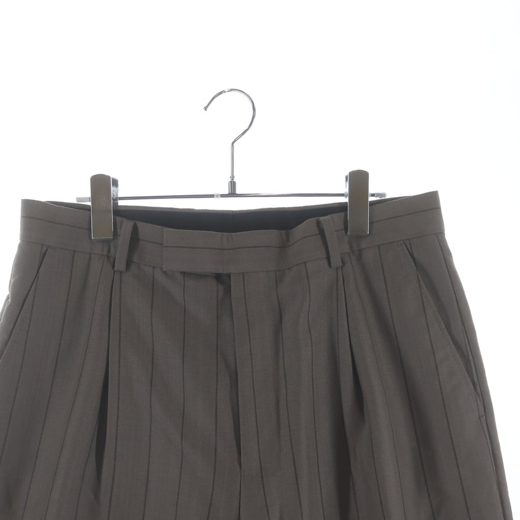 WACKO MARIA(ワコマリア) DOUBLE PLEATED TROUSERS ダブルプリーツドトラウザーズパンツ スラックス ベージュ